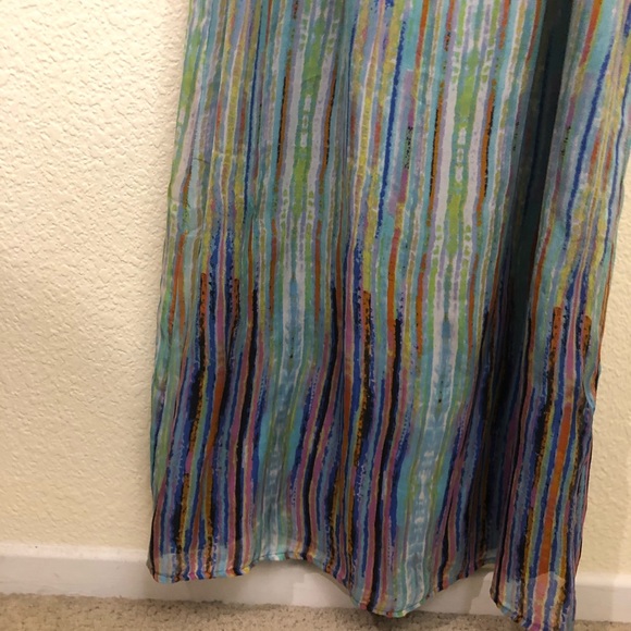 Presley Skye Long Maxi Dress Pockets Braided NWOT - Picture 7 of 12